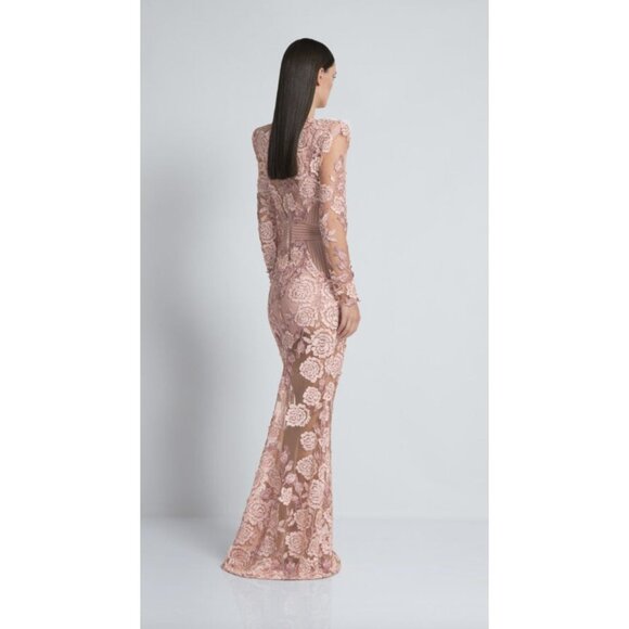 Zhivago Pink Floral Lace Maxi Dress - Picture 9 of 9